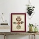 preview thumbnail 56 of 118, Bookplate Shells III -Framed Print w/glass-Cherry Red