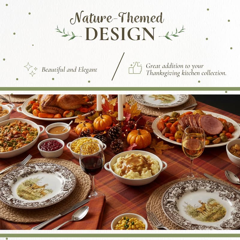 Spode Woodland Dinner Plate Animal Motifs