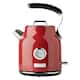 Haden Dorset 1.7L Stainless Steel Electric Tea Kettle w/Auto Shut-Off - Red