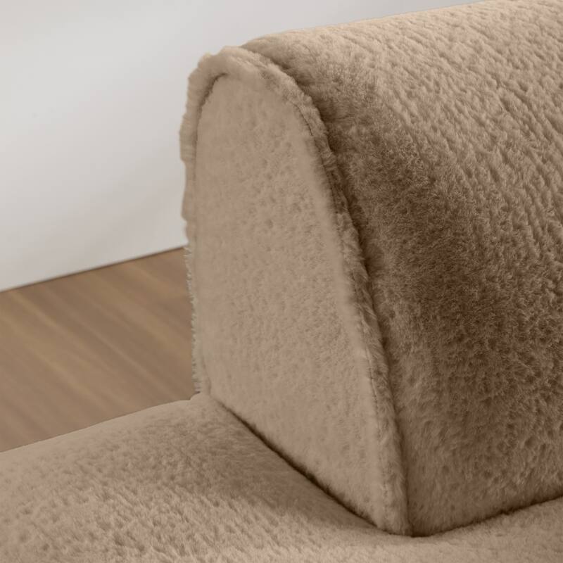 72" Oversized Modular Sofa Compressed Spacious Foam-Filled Sofa Bed