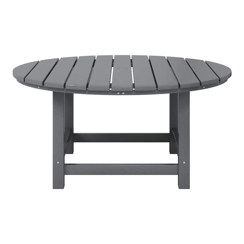 Altura Outdoor 5-Piece Adirondack Chair & Round Coffee Table Conversation Set