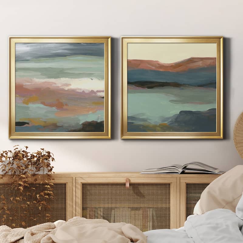 Ocean Bluffs-Premium Framed Canvas - Ready to Hang - Multi-Color
