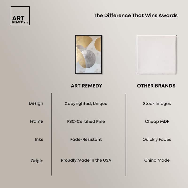 Golden Orb I Canvas by Art Remedy