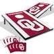 preview thumbnail 1 of 5, Oklahoma Sooners NCAA Compact 2x3 Tailgate Cornhole Board Set Include Carrying Case