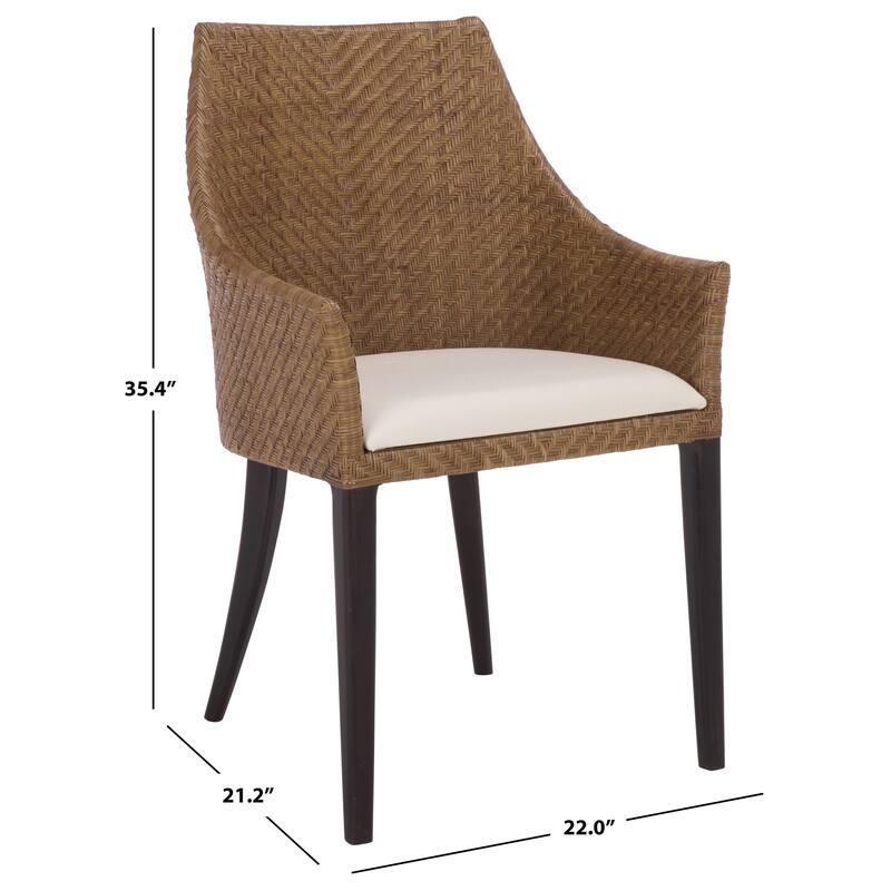 SAFAVIEH Home Riko Arm Chair - 22"W x 21"D x 35"H