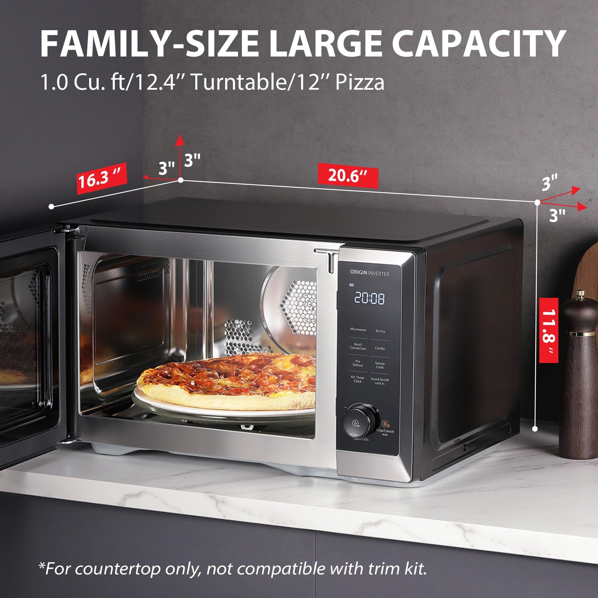 Countertop microwave toaster oven combo online