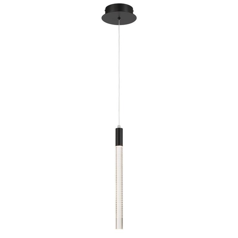 Artcraft Celine 1-Light Integrated LED Pendant - Black Finish - Black