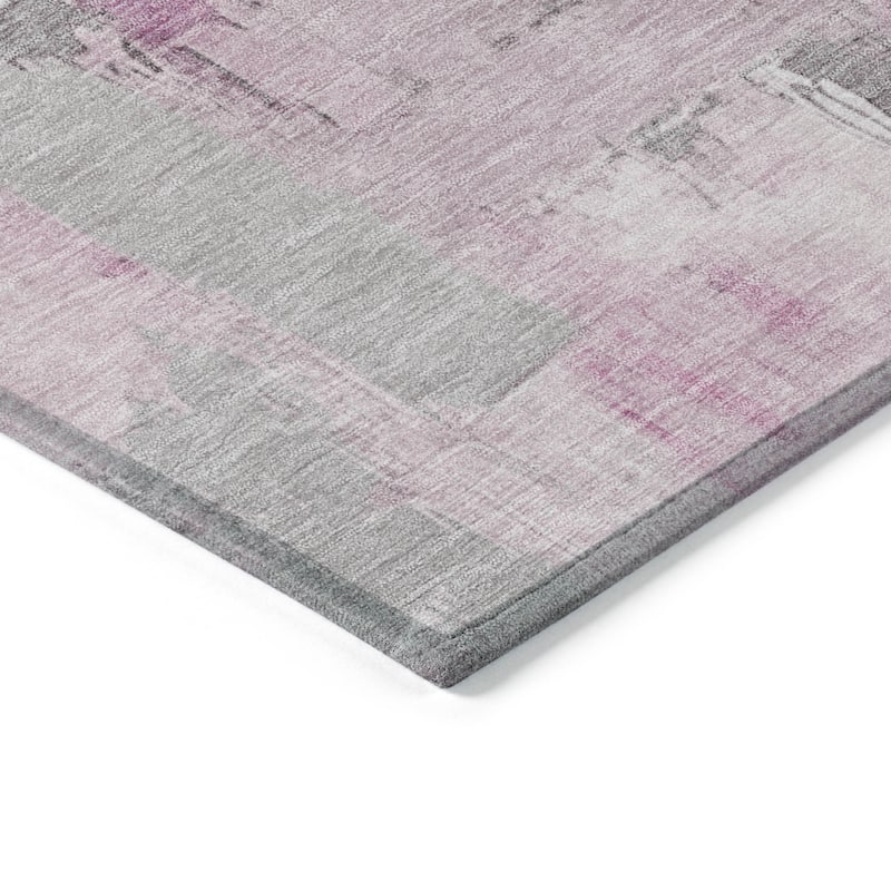 HomeRoots Abstract Transitional Rectangle Outdoor Rug