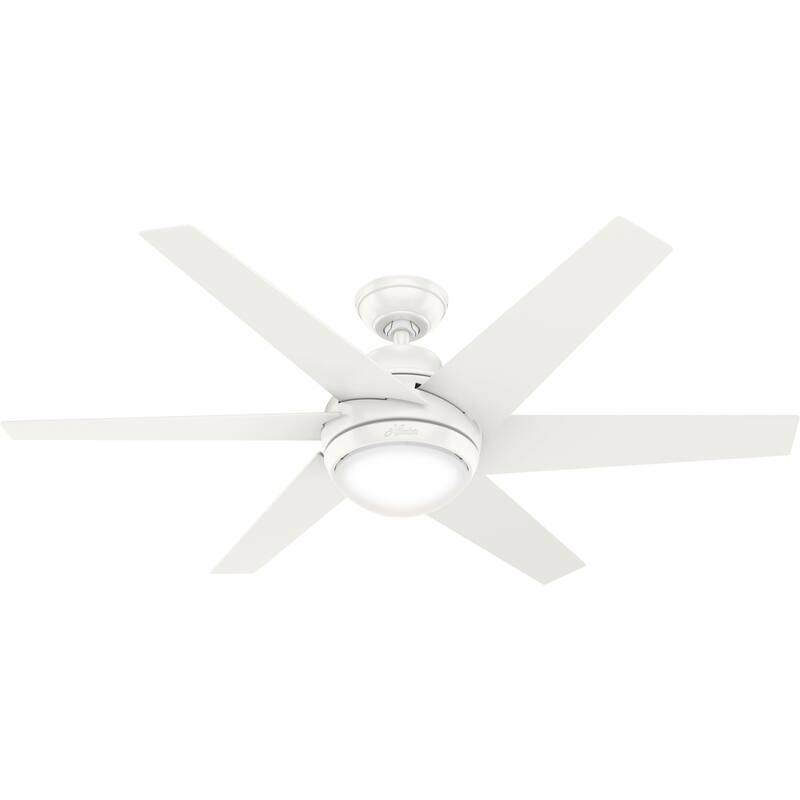 Hunter 52" Sotto Ceiling Fan with Integrated LED Light and Handheld Remote