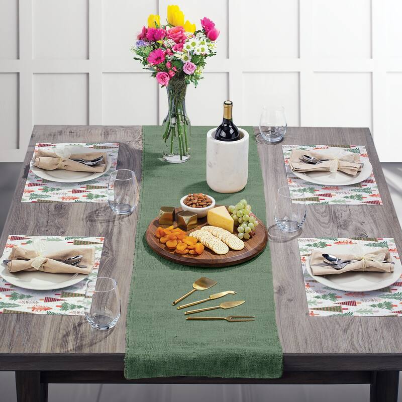 Winter Wonder 24 Sheet Reusable Premium Paper Stock Placemats in Resealable Storage Bag Made in The USA 17" x 11"
