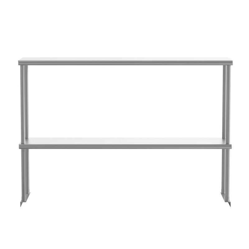 Commercial Grade NSF Certified Stainless Steel Metal Kitchen Double Overshelf