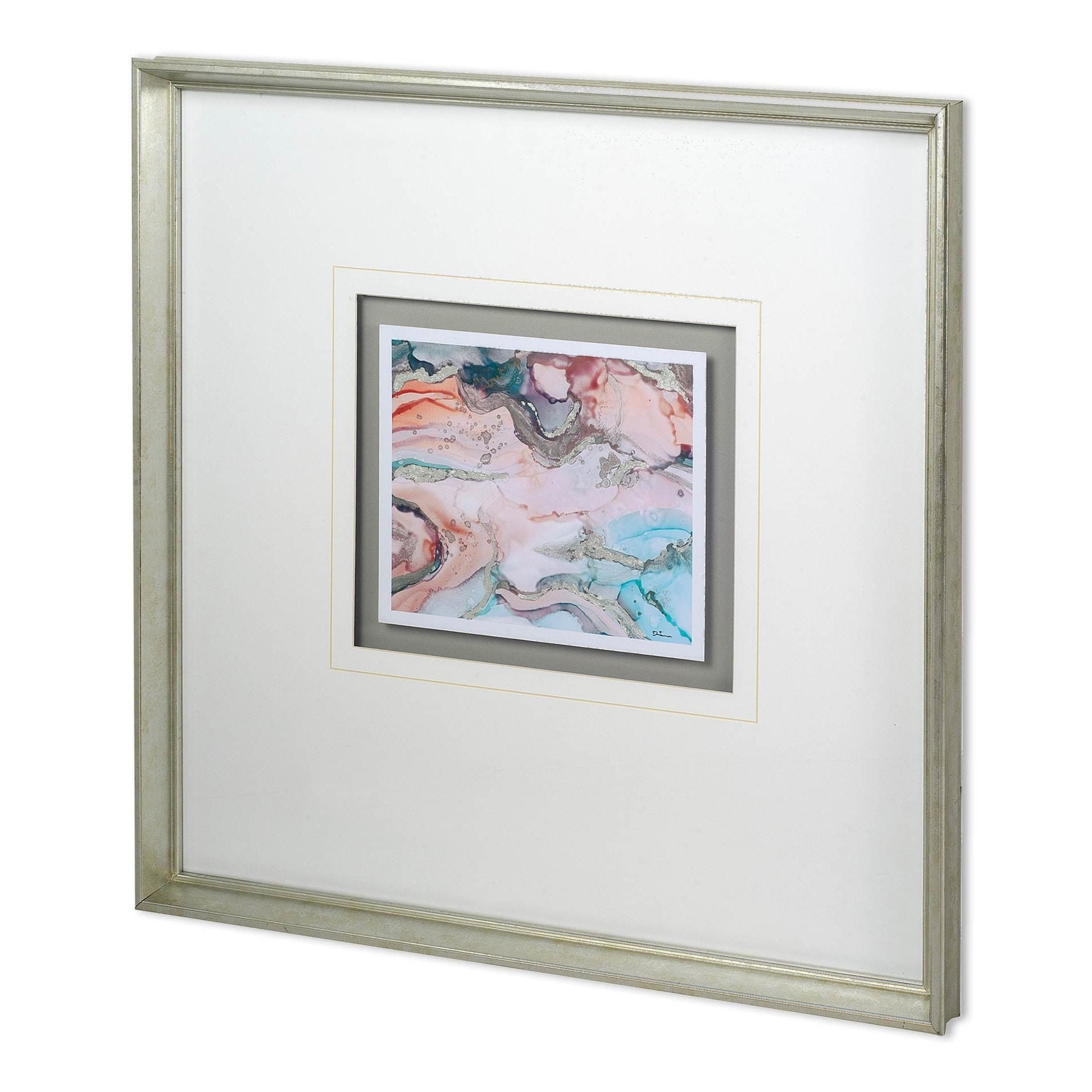 Mercana Gatineau I by Mercana Studio a Hand Embellished Textured Framed Art Print Matted under Glass