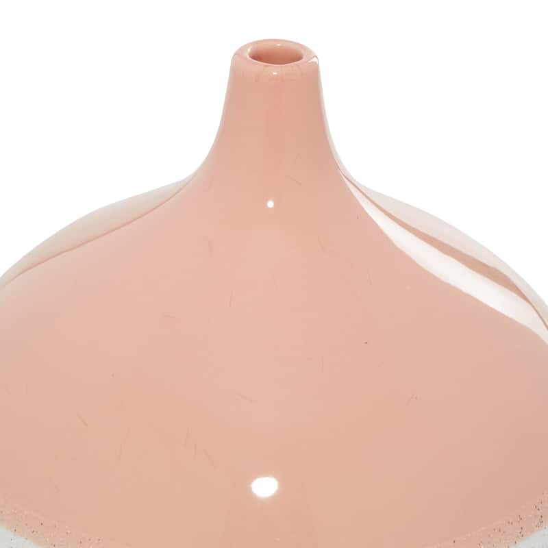 Pink Ceramic Modern Vase 10 x 9 x 9 - 9 x 9 x 10Round