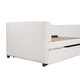 preview thumbnail 10 of 31, Contemporary Design Upholstered Daybed with Ergonomic Backrest and Trundle, Space-saving, Twin Size
