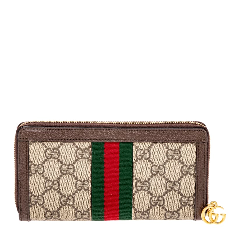 Gucci Ophidia GG Supreme Zip Around Wallet