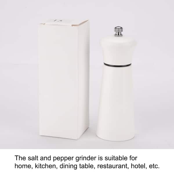 Clear Acrylic Salt and Pepper Grinder Refillable Sea Salt Pepper Grinder  Kitchen Pepper Shaker for Sea Salt Adjustable Coarseness Ceramic Grinder