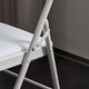 preview thumbnail 9 of 9, Elegant Foldable Iron & PVC Chairs for Convention & Exhibition White