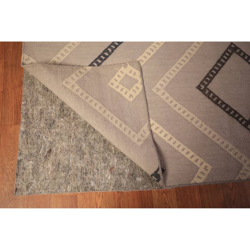 Geometric Kilim Durrie Oriental Large Area Rug Oriental Carpet - 10'7" x 14'6"