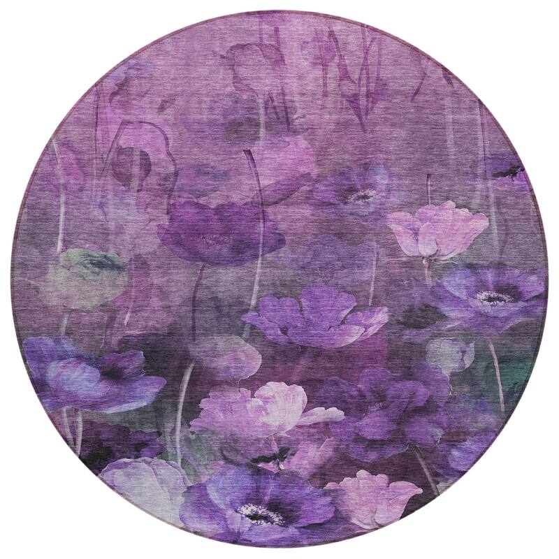 HomeRoots Floral Transitional Rectangle Outdoor Rug