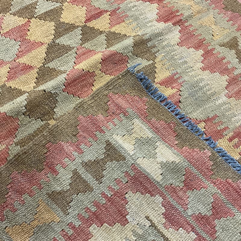 HERAT ORIENTAL Handmade One-of-a-Kind Wool Kilim - 3'1 x 3'11