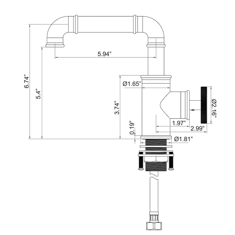 Rbrohant Bathroom Sink Faucet Single Hole Mixer Taps Countertop Faucet