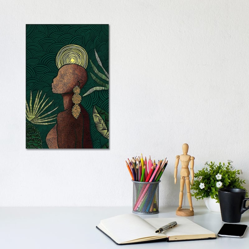 iCanvas "Vea (Teal)" by Bria Nicole Canvas Print - 12x8x0.75