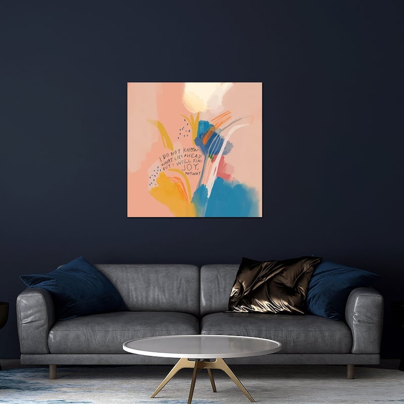 Joy Anyway Print On Acrylic Glass by Morgan Harper Nichols