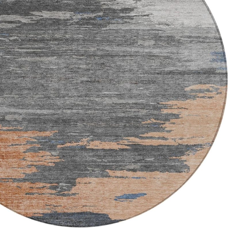 HomeRoots Abstract Transitional Rectangle Outdoor Rug