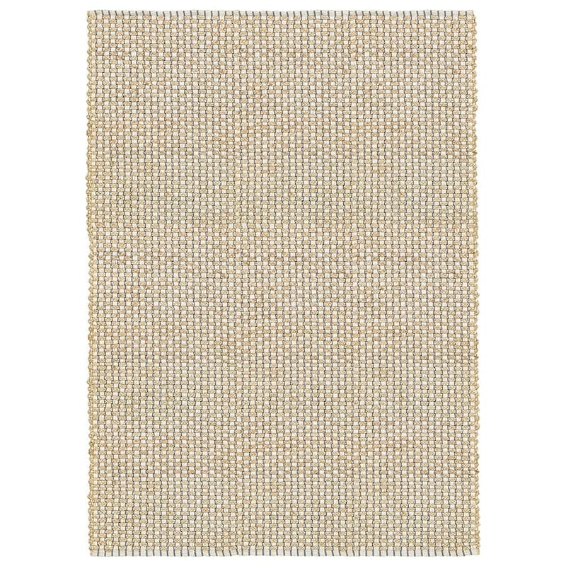 Sevita Organic Jute Interwoven Area Rug, Natural and Indigo