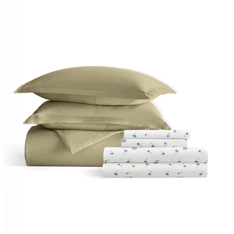 8pc Solid Duvet Bundle