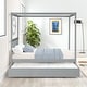 preview thumbnail 17 of 16, Solid Wood Full Size Canopy Platform Bed Frame with Twin Trundle Bed