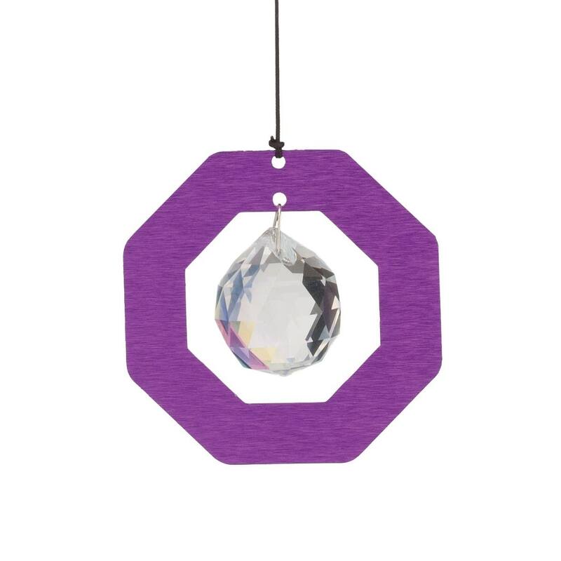 Zen Crystal Chime 22" - Purple
