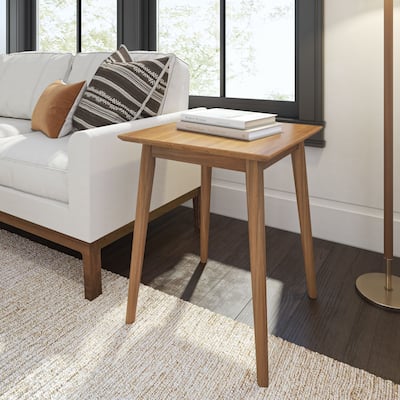 Plank and Beam Mid-Century Modern Square Side Table - 20" x 20"
