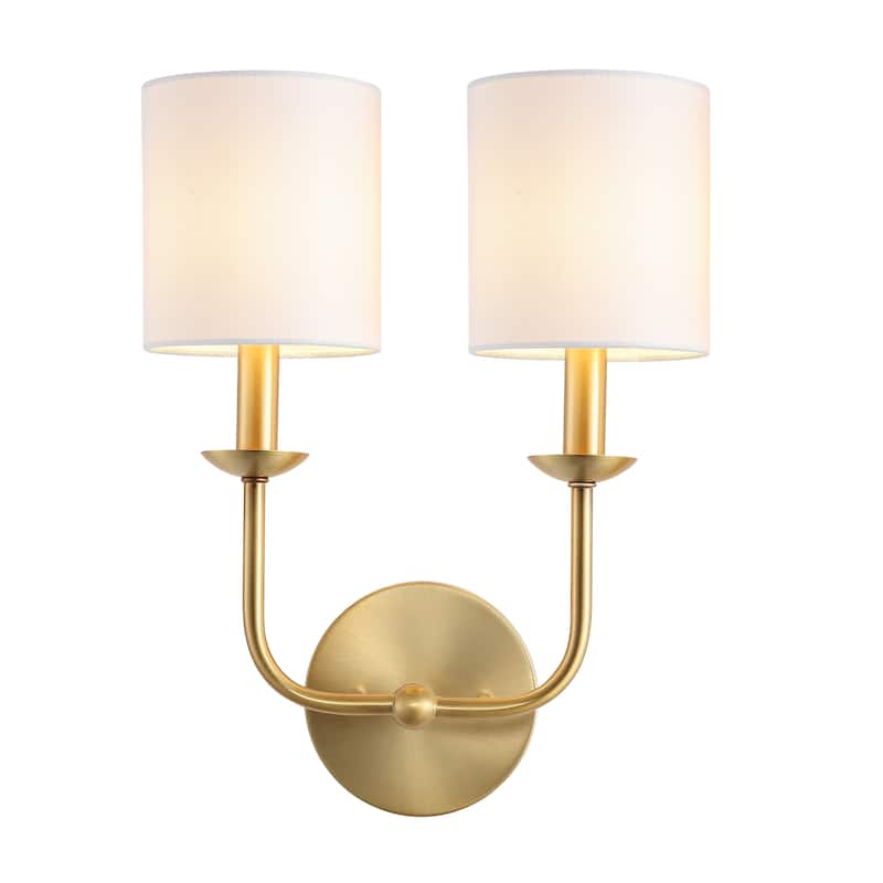 SAFAVIEH Lighting Elixabete Wall Sconce - 6" W x 12" D x 16" H - Gold - 6Wx12Dx16H