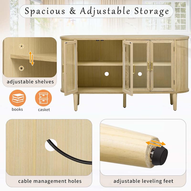 Farmhouse Sideboard Cabinet with Storage