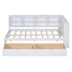 preview thumbnail 14 of 16, Wooden Twin Size DayBed with 2 Drawers, DayBed with Storage Shelf and USB Charging Ports,Grey