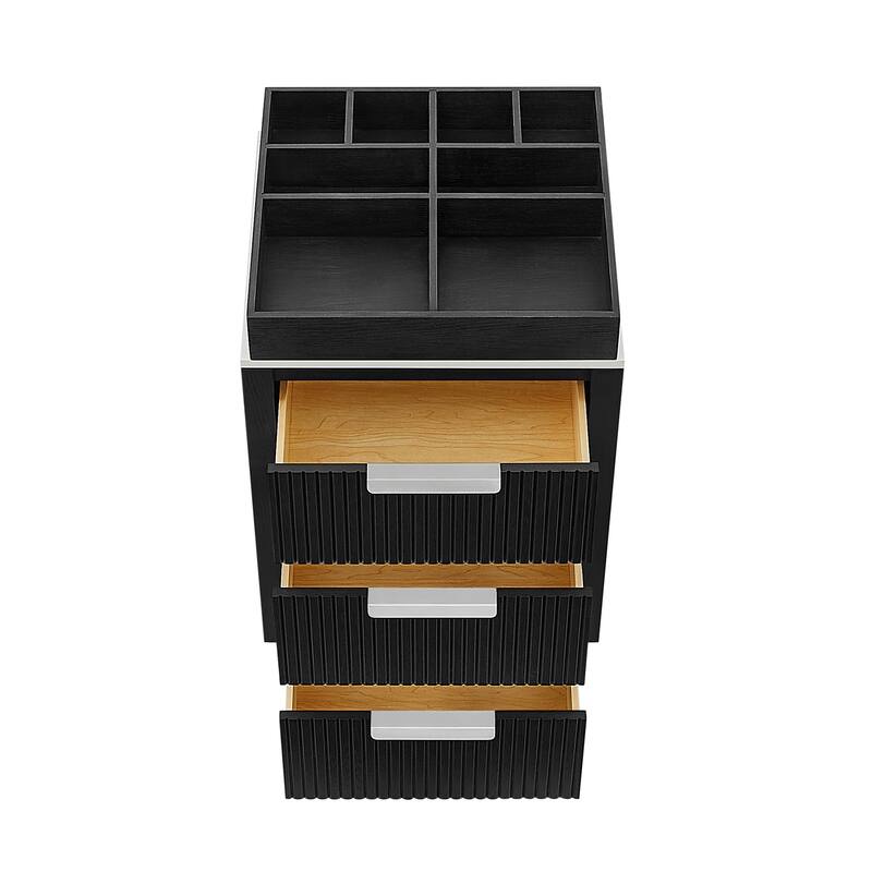 Santarem Solid Wood Partitioned Storage Cabinet