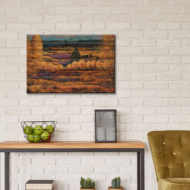 Colorado Print On Wood by Johnathan Harris - Multi-Color