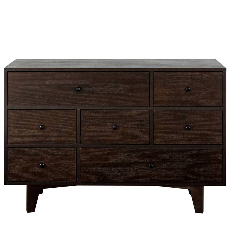 Wood spray-painted drawer dresser