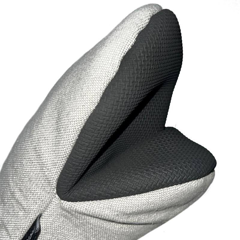 Grey Heat Resistant Thick Soft Quilted Lining Kitchen Mini Oven Glove Mitts - 1 Pair