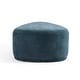 preview thumbnail 36 of 50, Leon 43" W Modern Oversized Chenille Triangular Cheese Ottoman