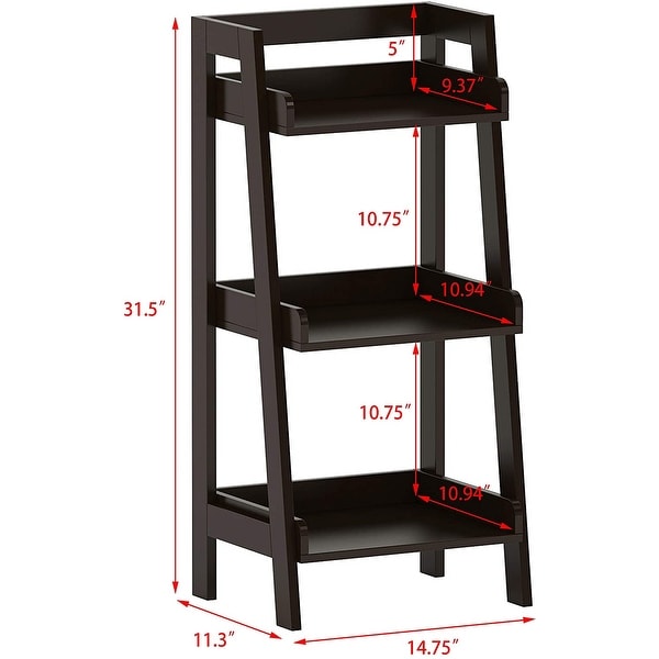 Bathroom three store tier shelf