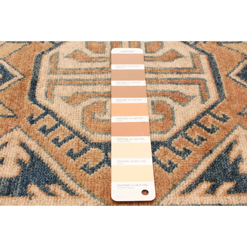 ECARPETGALLERY Hand-knotted Finest Ghazni Copper Wool Rug - 2'9 x 10'9