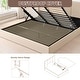 preview thumbnail 63 of 87, Modern Minimalist Upholstered Storage Bed with Lift-Up Platform