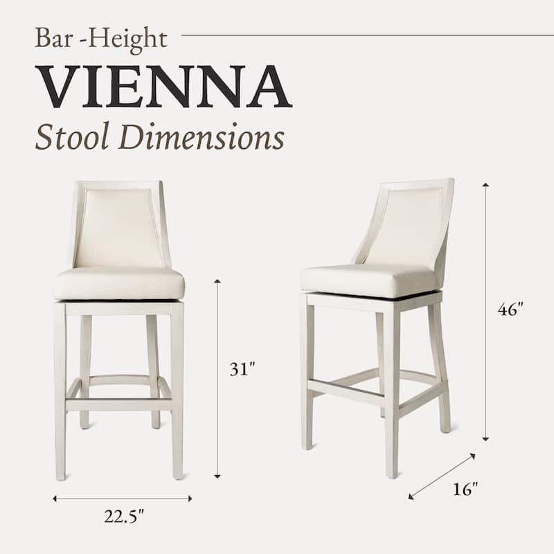 Maven Lane Vienna Swivel Kitchen Stool