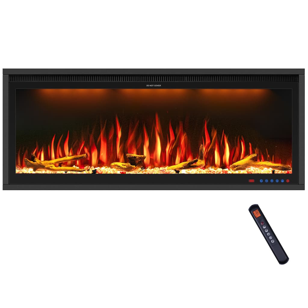 42'' WiFi-Enabled Electric Fireplace Insert - Alexa & App Control, 13 x 13 x 3 Color Combinations