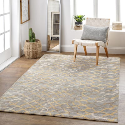 Hand-Knotted Arnav Animal Viscose Area Rug
