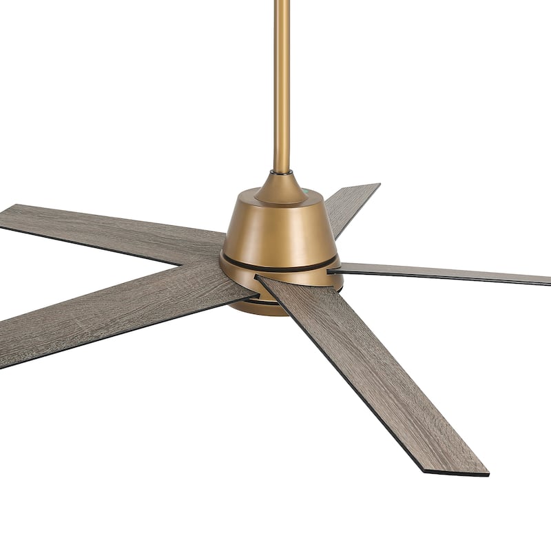Vaczon 52" Gold Reversible Modern Smart LED Ceiling Fan with Light and App Comtrol