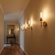 preview thumbnail 7 of 7, Hardwired Gold Wall Sconces Set of 2