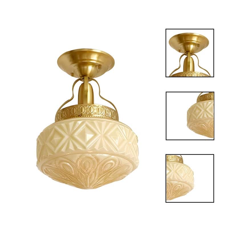 Modern hallway light gold bathroom flush mount gold ceiling light